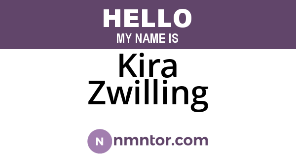 Kira Zwilling