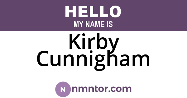 Kirby Cunnigham