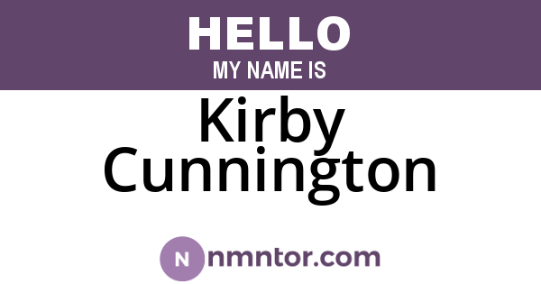 Kirby Cunnington