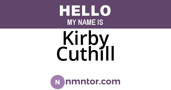 Kirby Cuthill