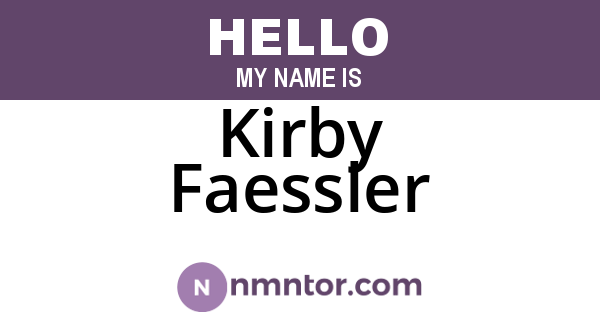 Kirby Faessler