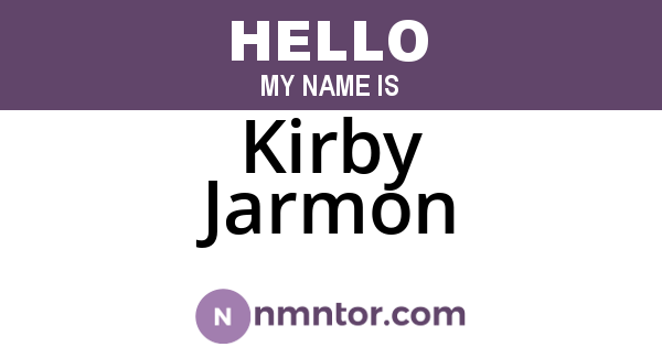 Kirby Jarmon