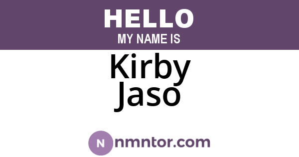 Kirby Jaso