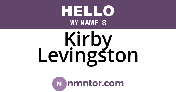 Kirby Levingston
