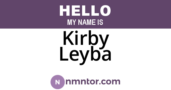 Kirby Leyba