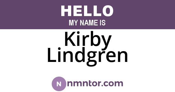 Kirby Lindgren