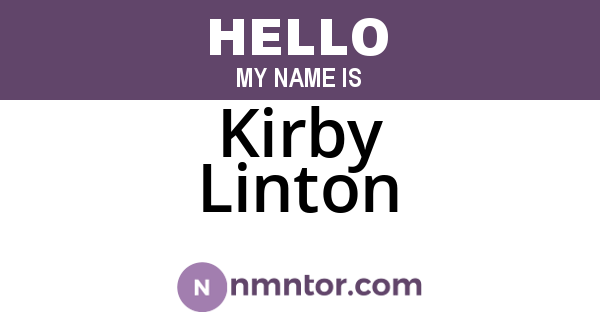 Kirby Linton