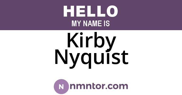 Kirby Nyquist