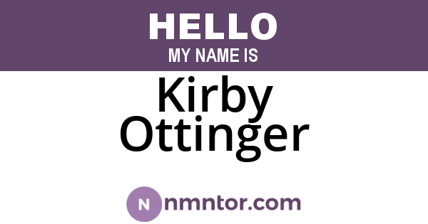 Kirby Ottinger