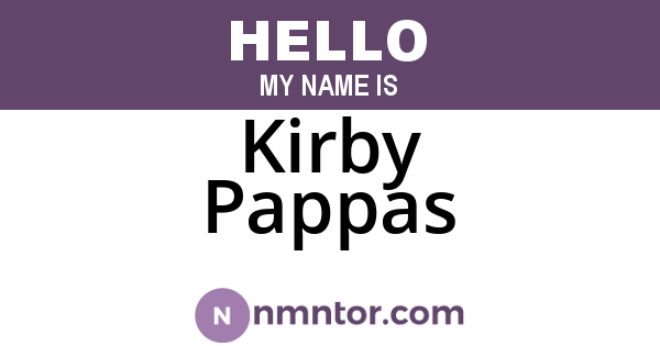 Kirby Pappas