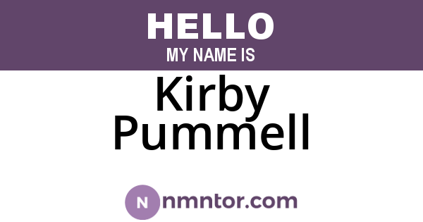 Kirby Pummell