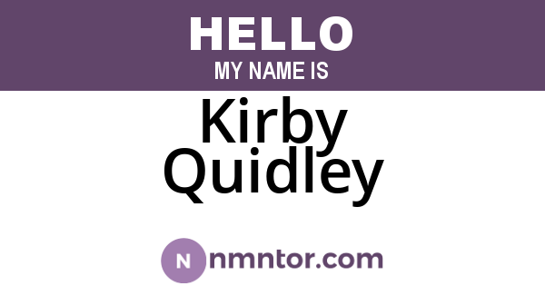 Kirby Quidley