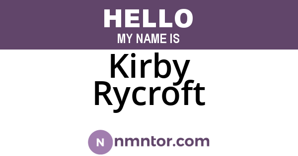 Kirby Rycroft