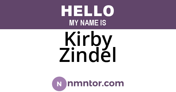 Kirby Zindel