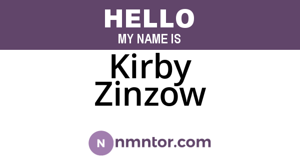 Kirby Zinzow