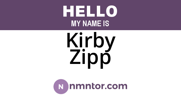 Kirby Zipp