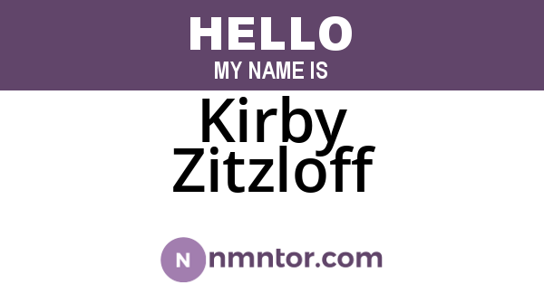 Kirby Zitzloff