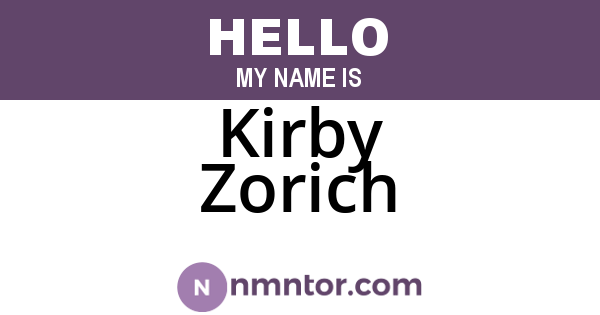 Kirby Zorich