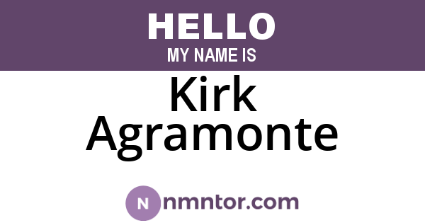 Kirk Agramonte