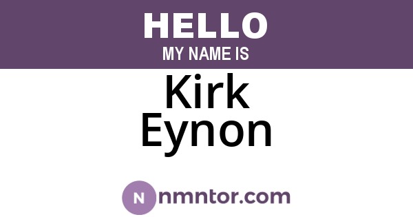 Kirk Eynon