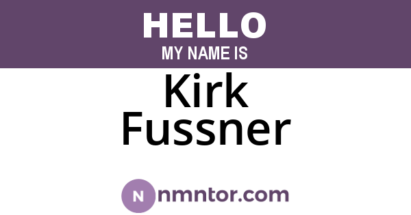 Kirk Fussner