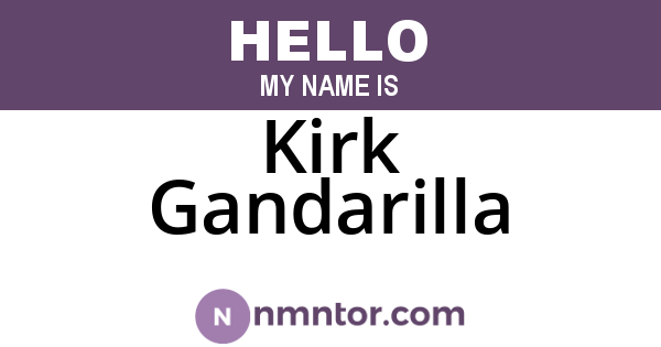 Kirk Gandarilla