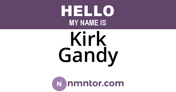 Kirk Gandy