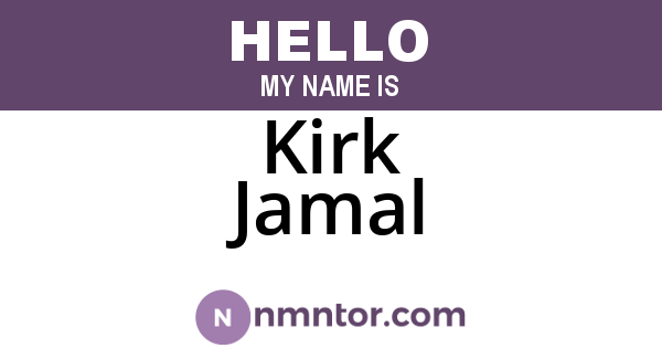 Kirk Jamal