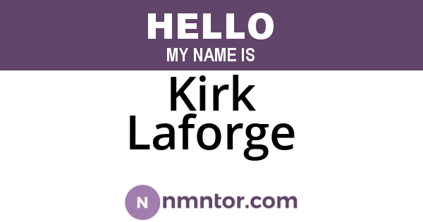 Kirk Laforge
