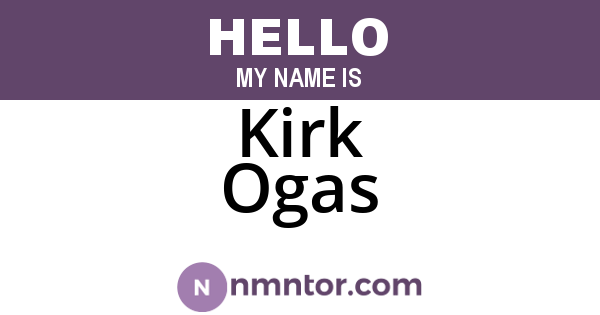 Kirk Ogas
