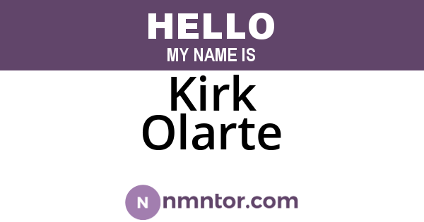 Kirk Olarte