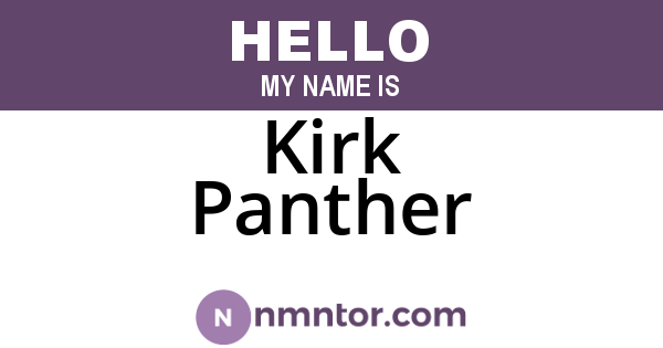 Kirk Panther