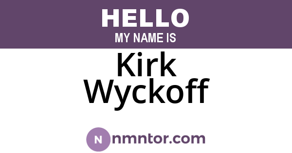 Kirk Wyckoff