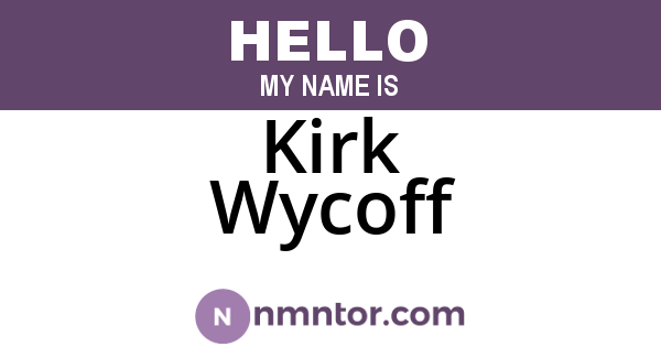Kirk Wycoff