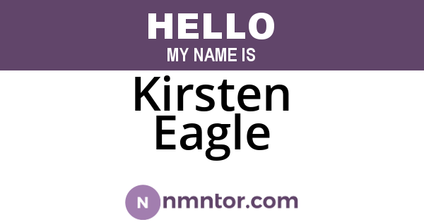 Kirsten Eagle