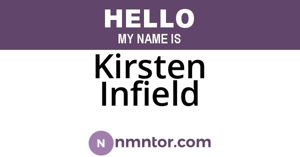 Kirsten Infield