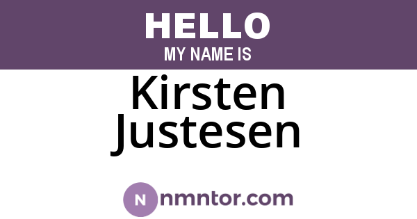 Kirsten Justesen