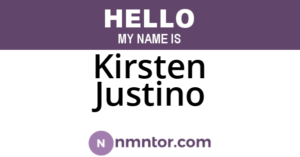 Kirsten Justino