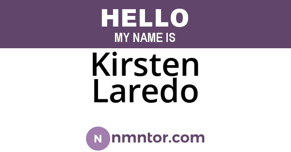 Kirsten Laredo