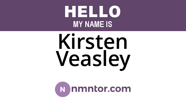 Kirsten Veasley