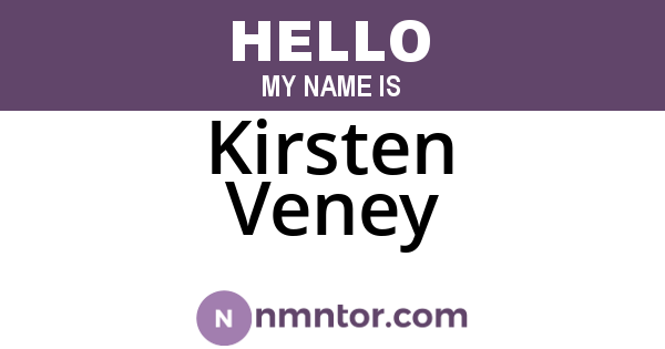 Kirsten Veney