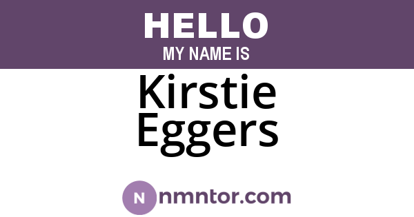 Kirstie Eggers