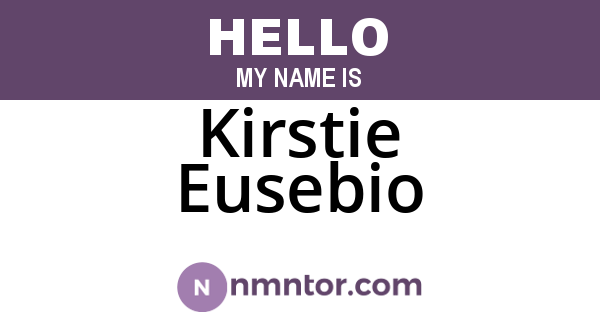 Kirstie Eusebio