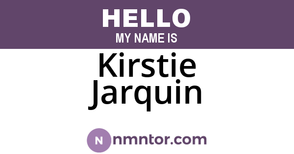 Kirstie Jarquin
