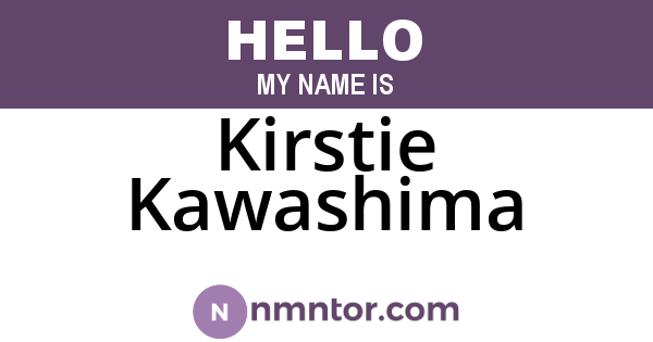 Kirstie Kawashima