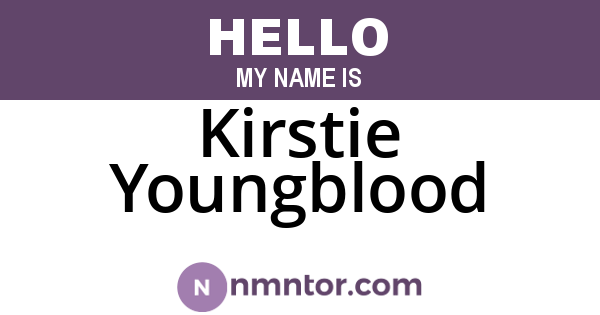 Kirstie Youngblood