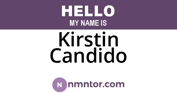 Kirstin Candido