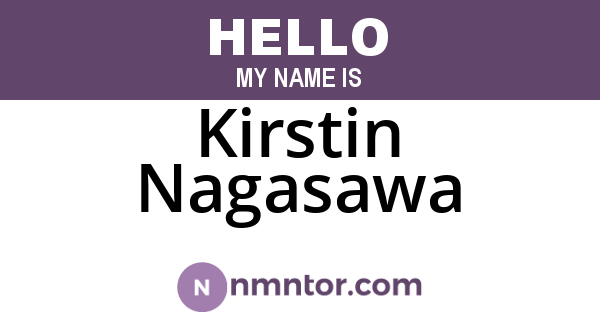 Kirstin Nagasawa