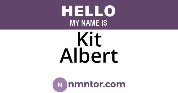 Kit Albert