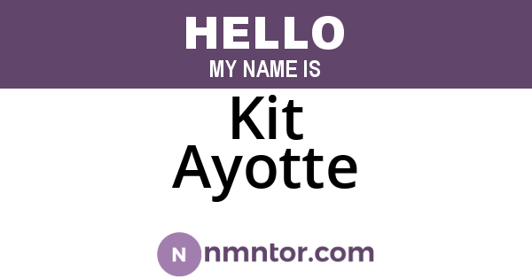 Kit Ayotte